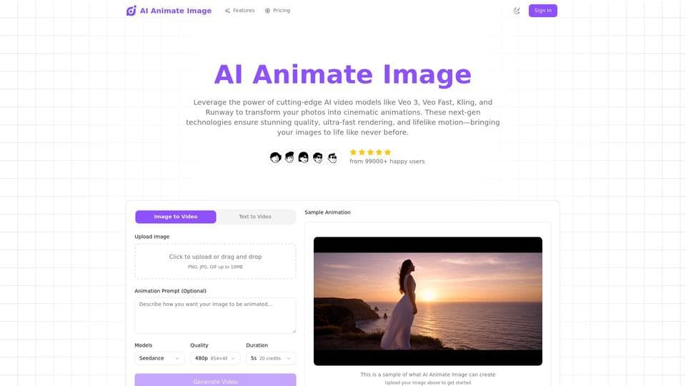 Free AI Animate Image AI Tool image
