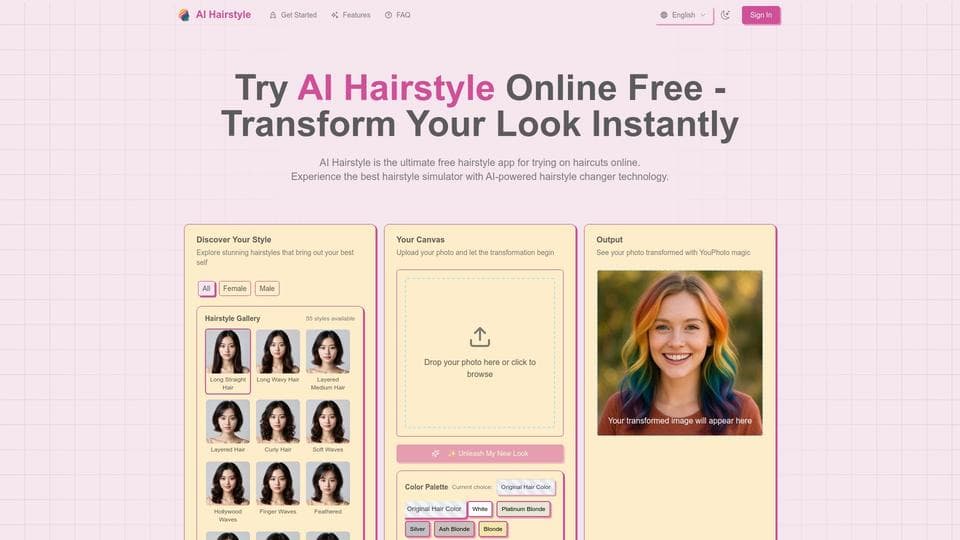 Free AI Hairstyle AI Tool image