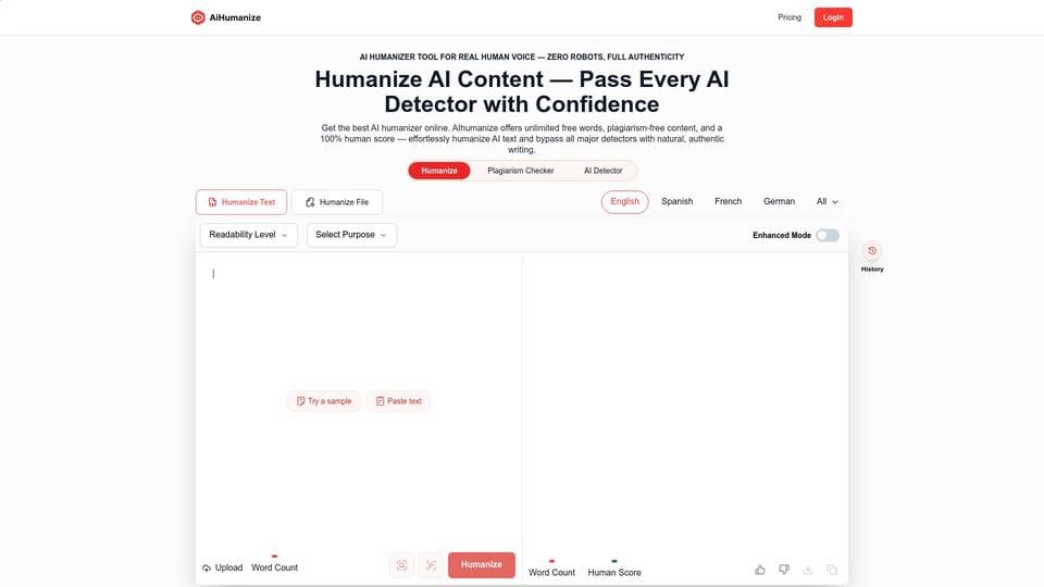 Free AIhumanize AI Tool image