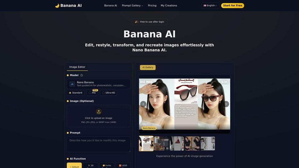 Free Banana AI AI Tool image