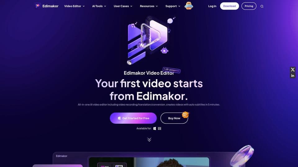 Free HitPaw Edimakor AI Tool image