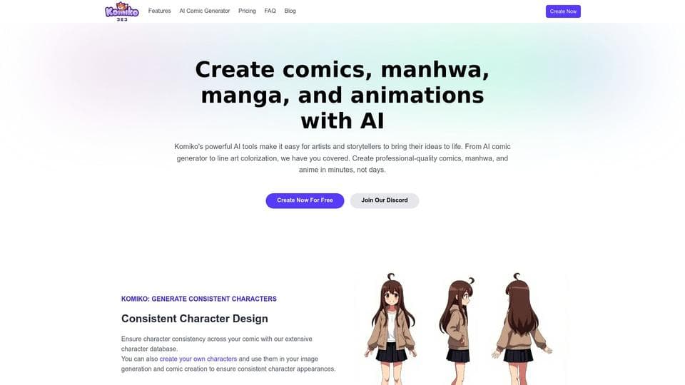 Free Komiko AI Tool image