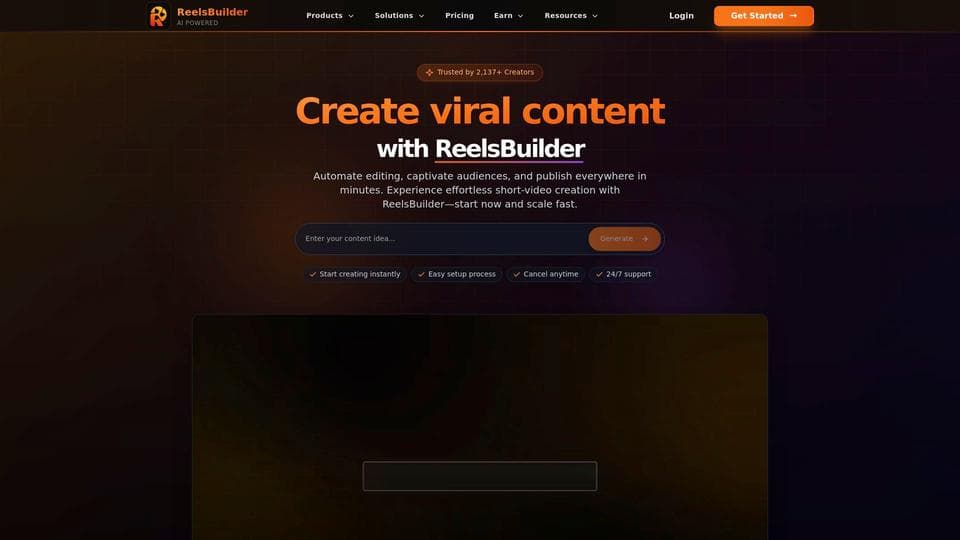 Free ReelsBuilder AI AI Tool image