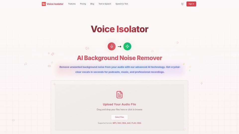 Free Voice Isolator AI Tool image